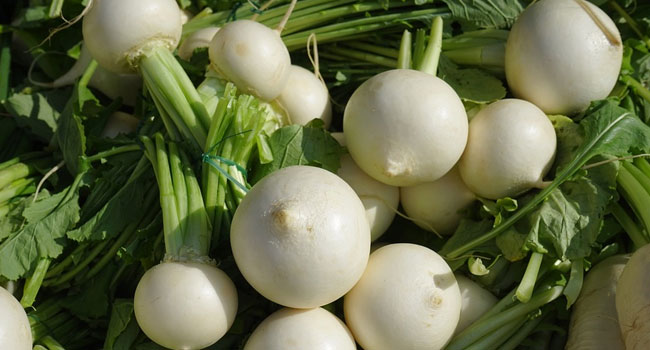 What are some of the nutrients found in turnips?